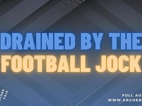 Verbal brainwashing of a pup in football jock age gap scene in gay audio story