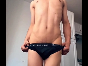 Young and straight gay guy having sex.