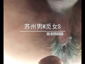 A solo boy from China has a sissygasm and wants a female Dominant to play with his pussy