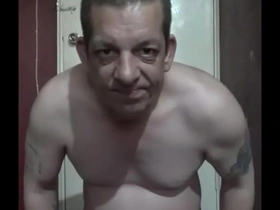 A bisexual man enjoys piss play in this video.