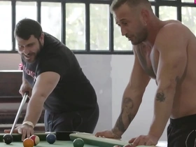 Straight friends with big cocks and tattoos have fun with their cocks.