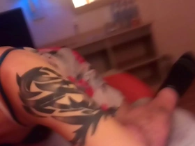 Young Asian boy gives blow job to a hunk