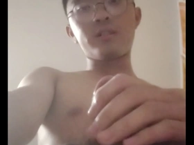 Gay Asian boy’s hot scene with cumming