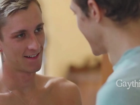 First time gay sex: 18-year-olds bareback twink debut on GayThirst