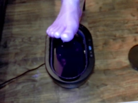 Paraffin wax and bare feet – a sensual experience for the anal fetishist.
