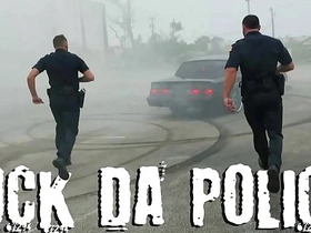 Black and white police officers in a hot gay threesome