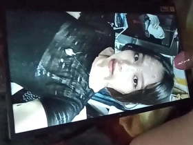 Asian beauty gets a facial cumshot in this tribute video