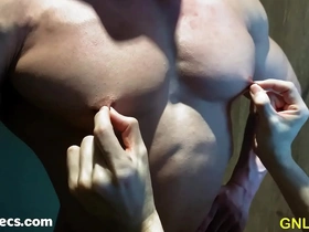 If you like your men muscular, then enjoy this video of an Asian Adonis.
