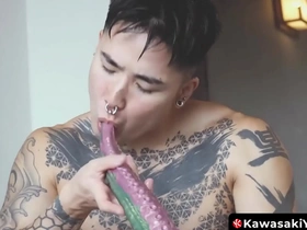 Yoshi Kawasakis self-ass penetration for anal prolapse fetish pleasure