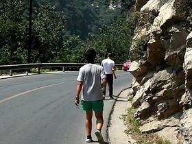 Underwear clad Asian hunk A Yuan in Meili Series.