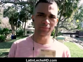 A straight Spanish Latino twink has sex with a gay man for money.