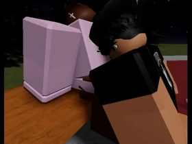 Big dick Roblox gay porn with rough anal sex and blowjobs