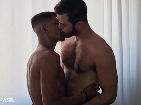 Gay men with big cocks have rough anal sex with black and white guys.