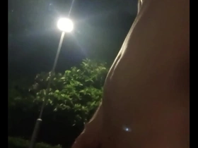 Public park encounter with Asian cutie