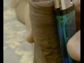 Small gay dick in action