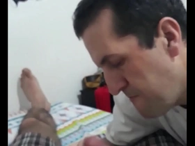Young and old Colombian gays give blowjobs