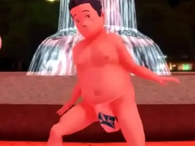 Gay 3D dance from Japan