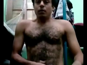 A solo performance of an Asian man with a big dick and a lot of cum.