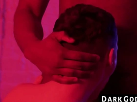 A petite gay twink gets dominated by a black man in a raw interracial scene.