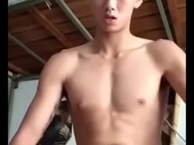 Young Asian boys masturbate.