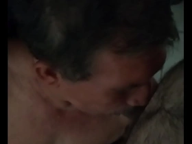 Young Brazilian man enjoys gay sex with an older man