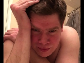 Gay man spanking himself for discipline in 2020