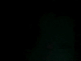 Gay man masturbates in black hosiery at night