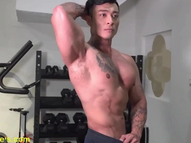 Rocky is a hunk of a man with great body and he performs well in muscle worship.